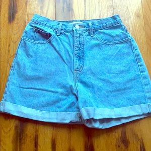 Guess cuffed jean shorts